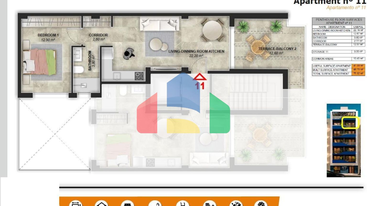 Новые апартаменты в 200 метрах от моря в Торревьехе