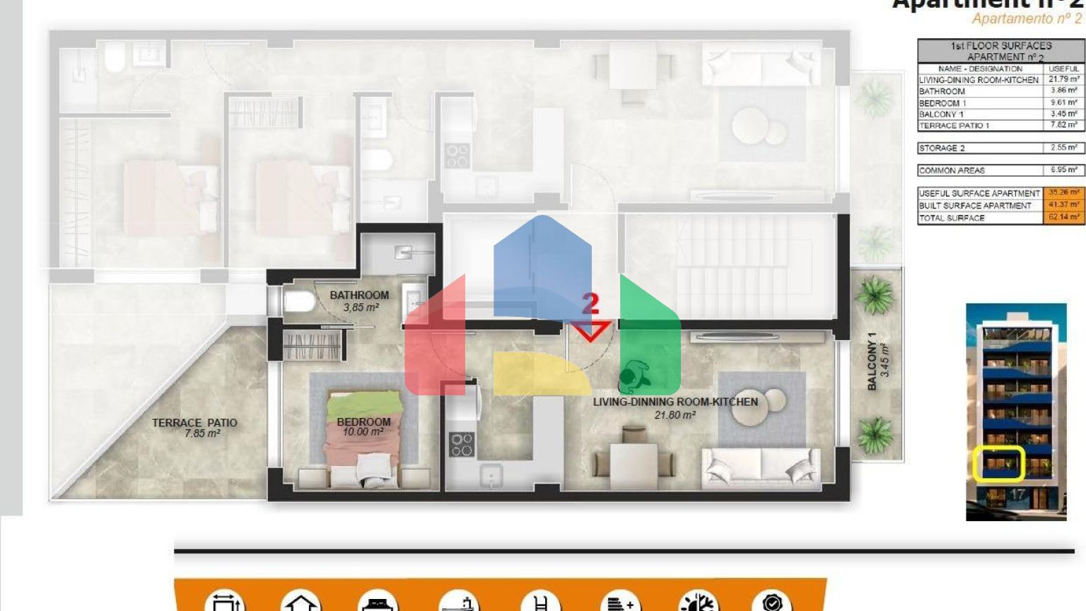 Новые апартаменты в 200 метрах от моря в Торревьехе