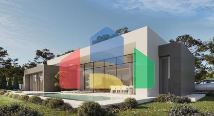 Новая вилла на продажу в Кальпе – современный дизайн всего в 900 м от пляжа