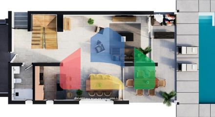 Detached villas with private pool