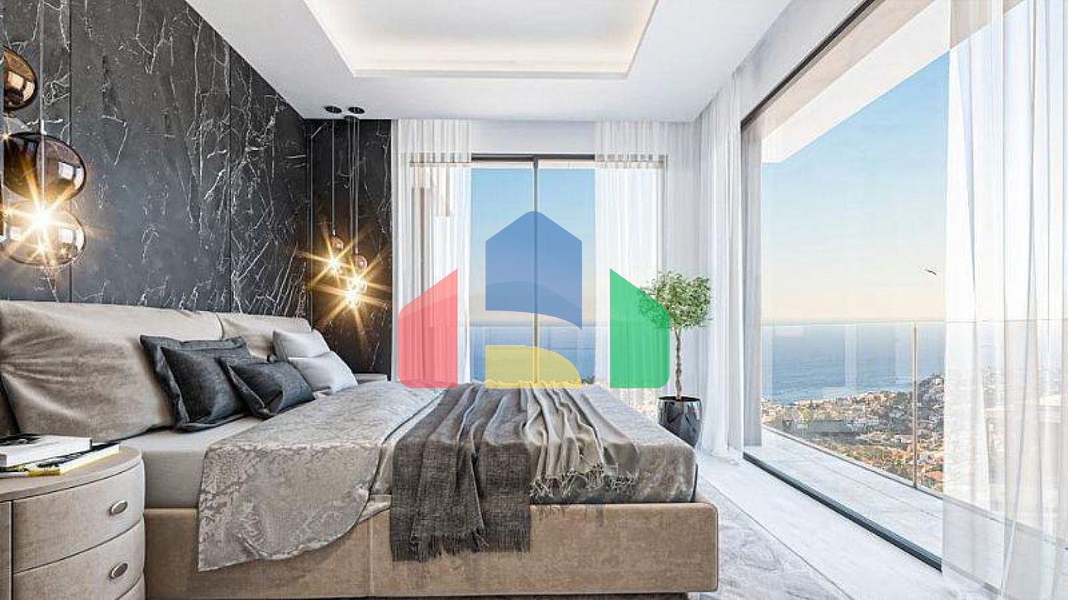 Роскошная вилла с частным бассейном и видом на море