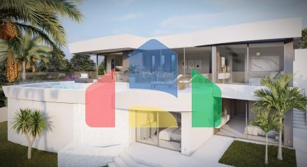 Luxury villa with sea views