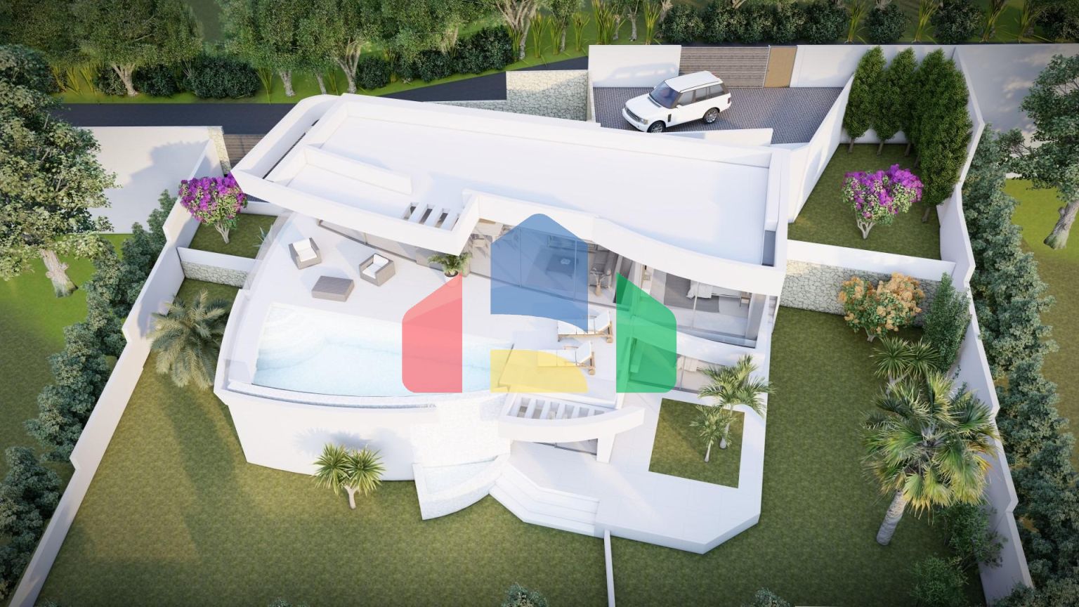 Роскошная вилла с видом на море