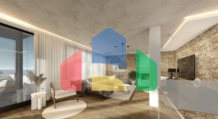 Отремонтированные виллы класса люкс с панорамными видами в Сьерра-де-Альтеа