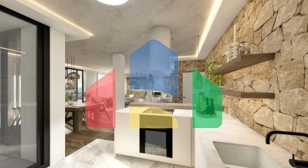 Отремонтированные виллы класса люкс с панорамными видами в Сьерра-де-Альтеа