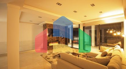 Роскошная вилла с видом на море и горы