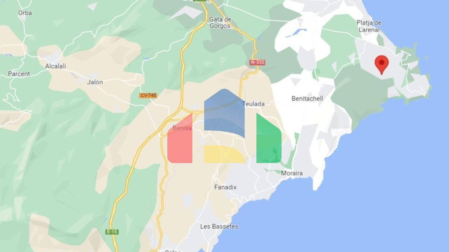 Великолепный участок с видом на море в Хавеи