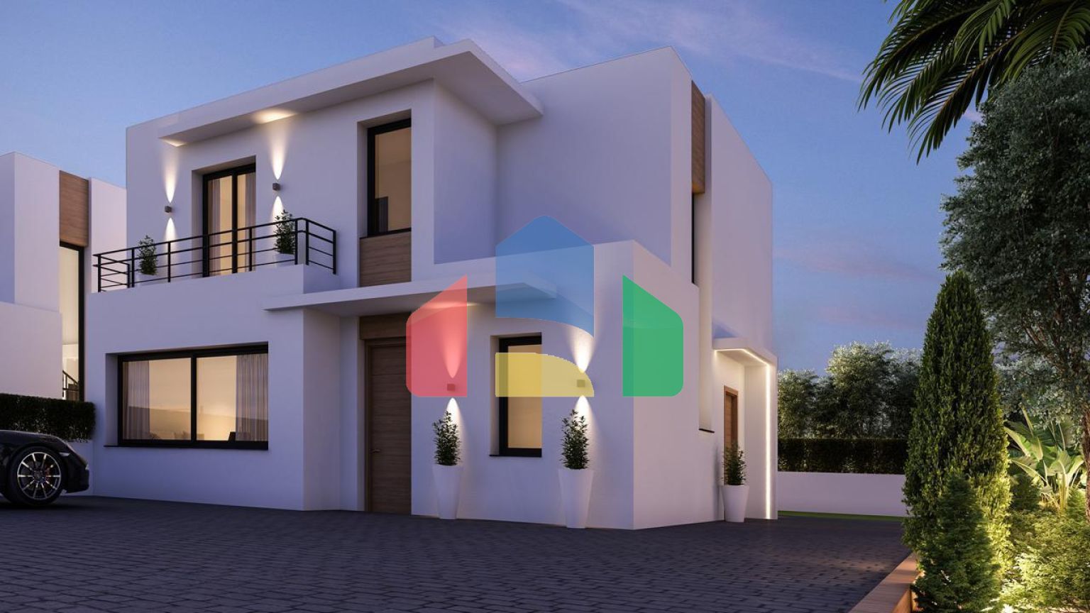 Новые виллы в 1800 метрах от пляжа в Дении.