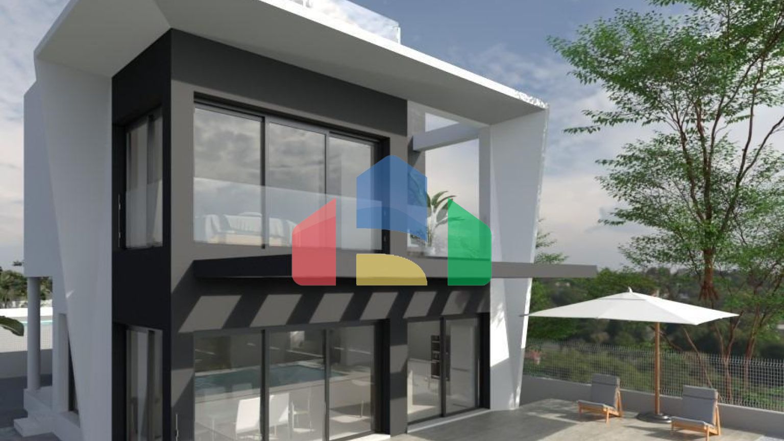 Недавно построенная вилла с частным бассейном рядом с морем