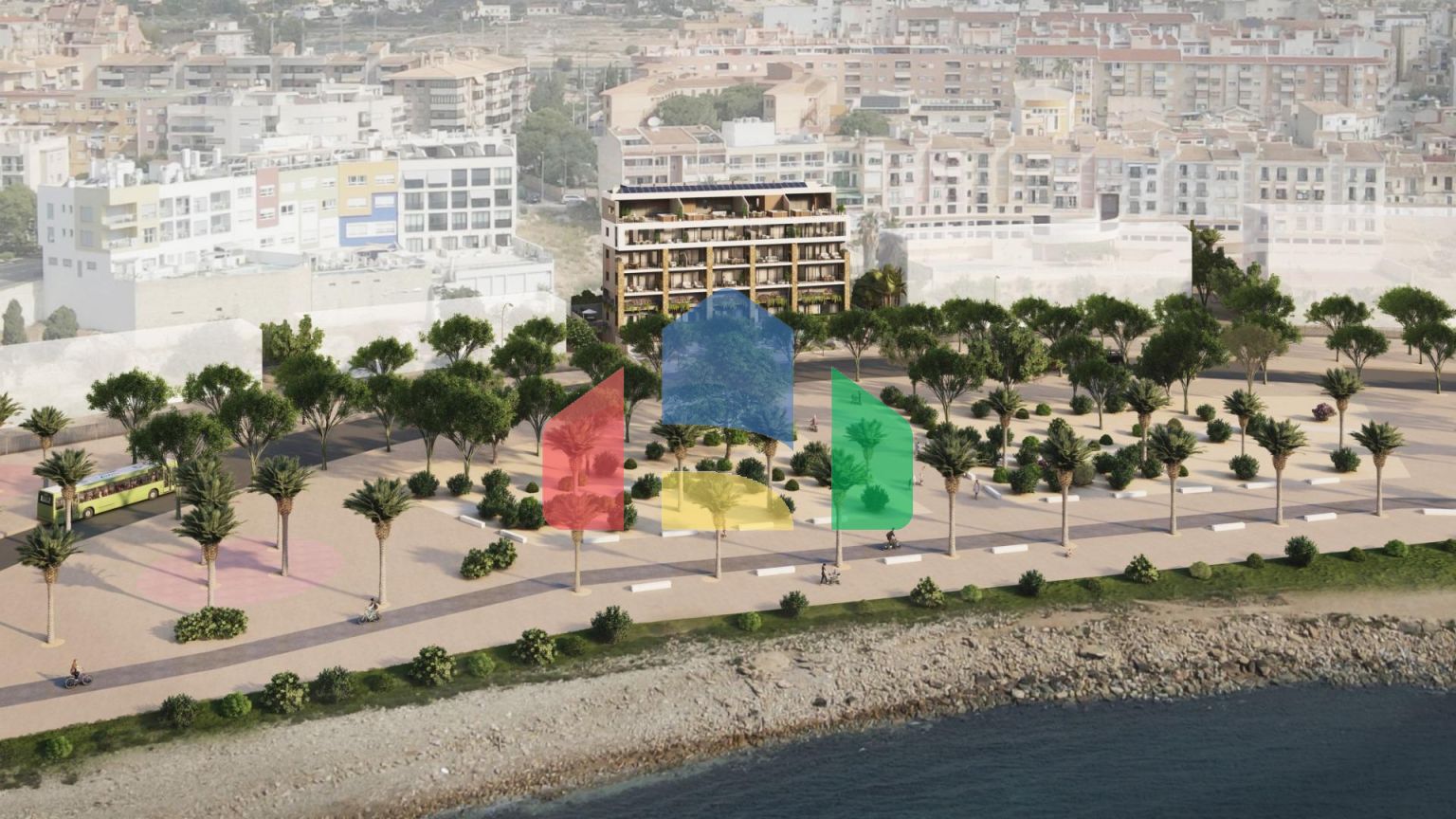 Роскошные апартаменты на берегу моря в Вильяхойосе с панорамным видом на Средиземное море