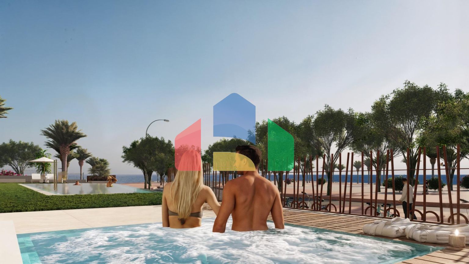 Роскошные апартаменты на берегу моря в Вильяхойосе с панорамным видом на Средиземное море