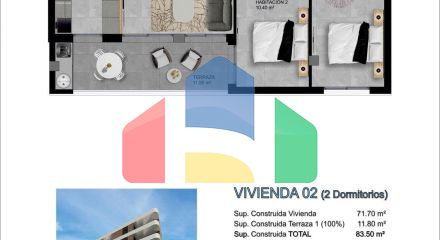 Современные новостройки в Санта-Пола всего в 500 метрах от пляжа