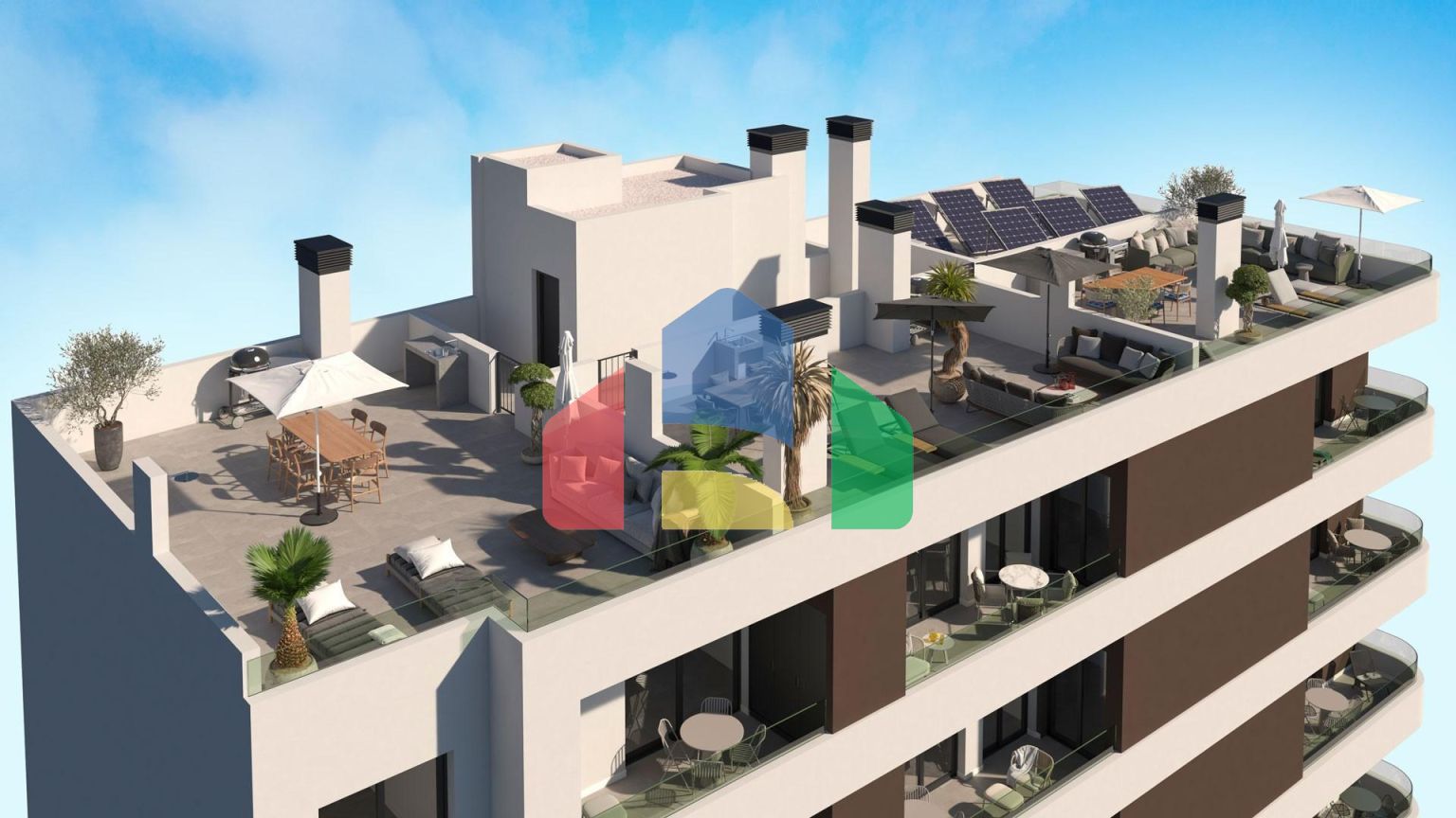 Современные новостройки в Санта-Пола всего в 500 метрах от пляжа