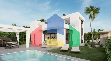 MODERN BRAND NEW VILLAS 900 m FROM THE SEA !!!