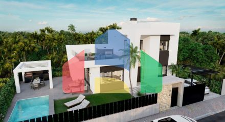 MODERN BRAND NEW VILLAS 900 m FROM THE SEA !!!