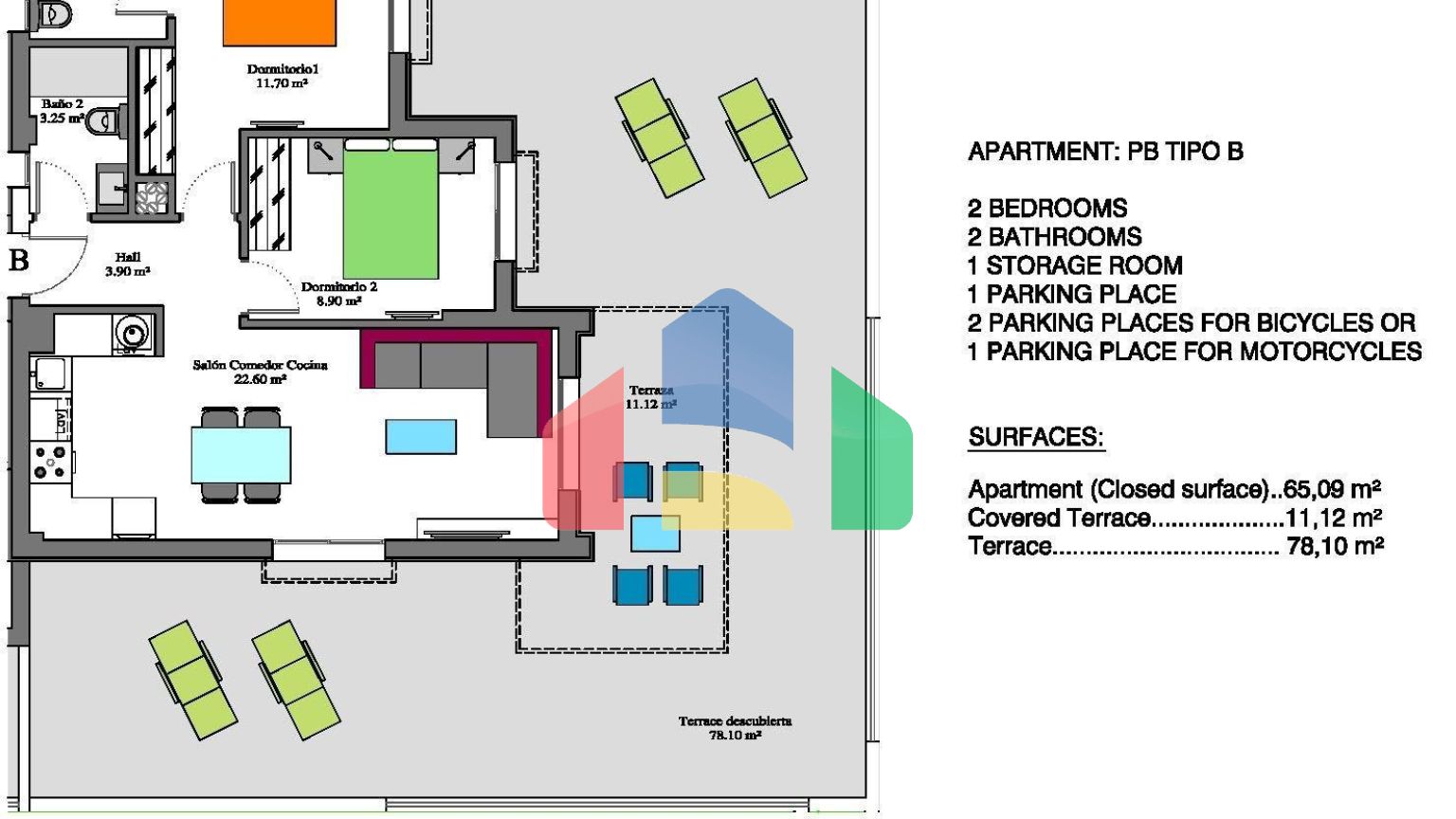 Великолепная квартира между морем и гольфом!