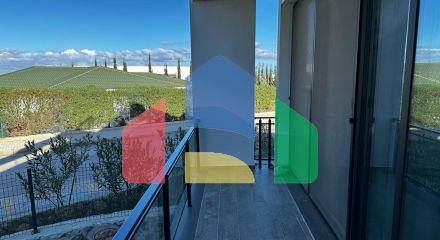 Two-bedroom apartment 110 m2 with sea and mountain views in Bellapais region.