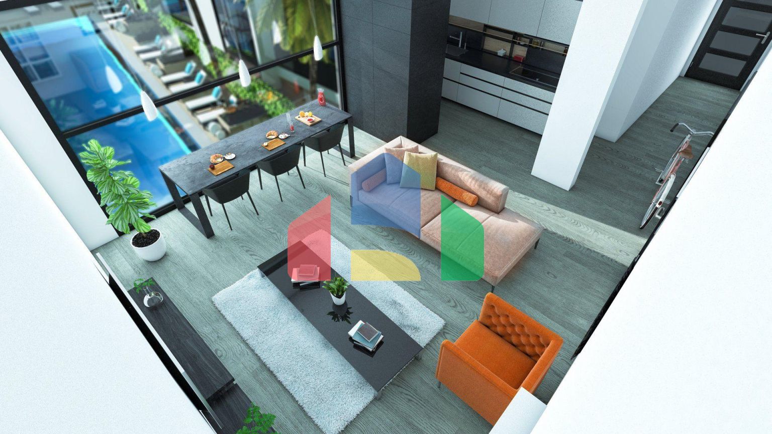 Элитные 3-комнатные апартаменты 65 м2 в центре Кирении 