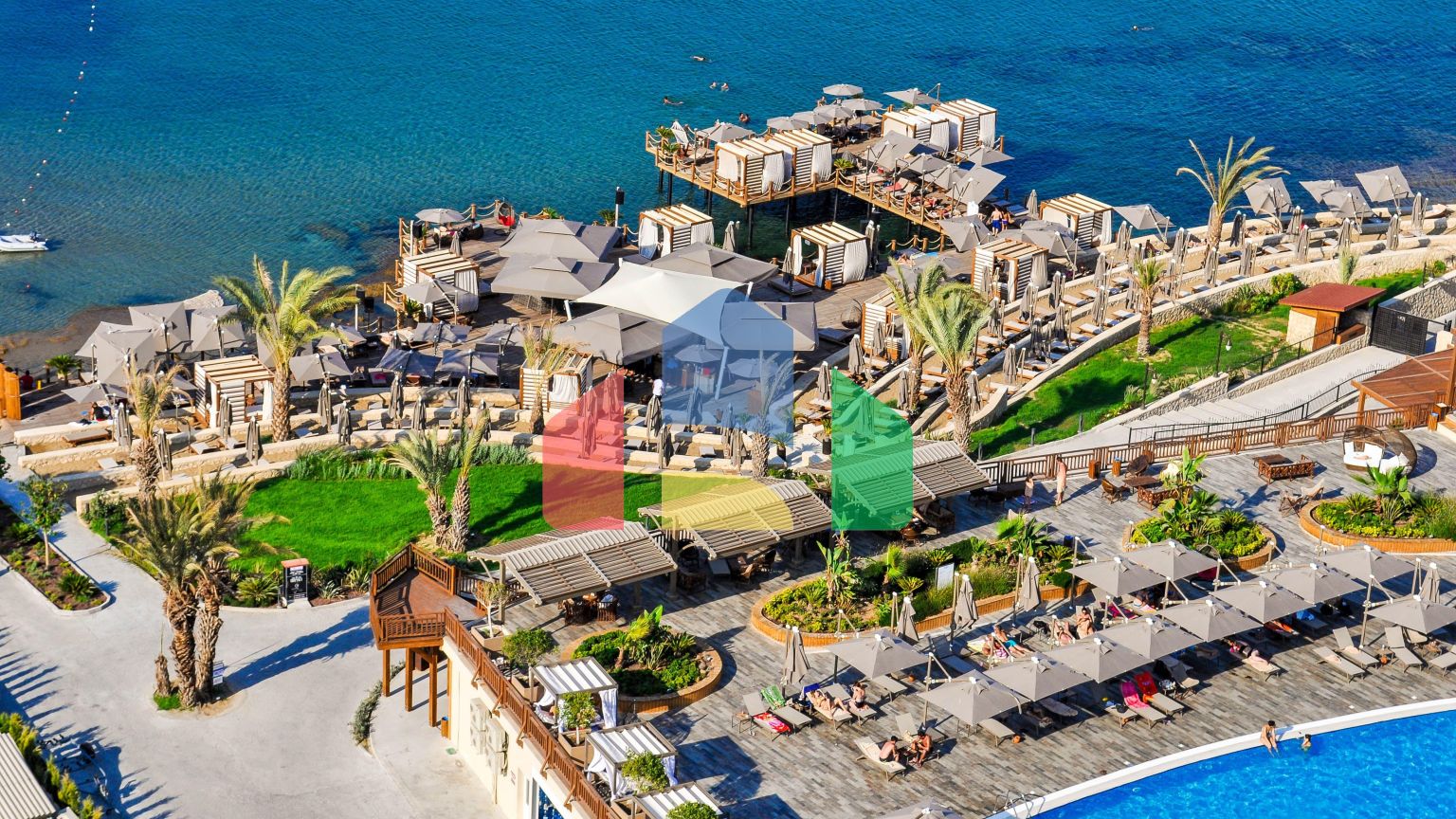 2-комнатные апартаменты 57м2 в 10 минутах от моря.