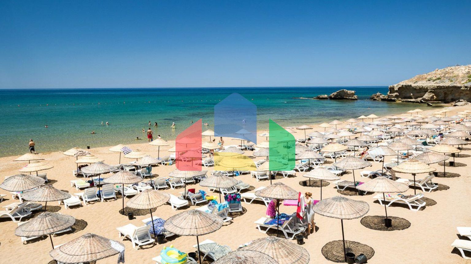 2-комнатные апартаменты 57м2 в 10 минутах от моря.