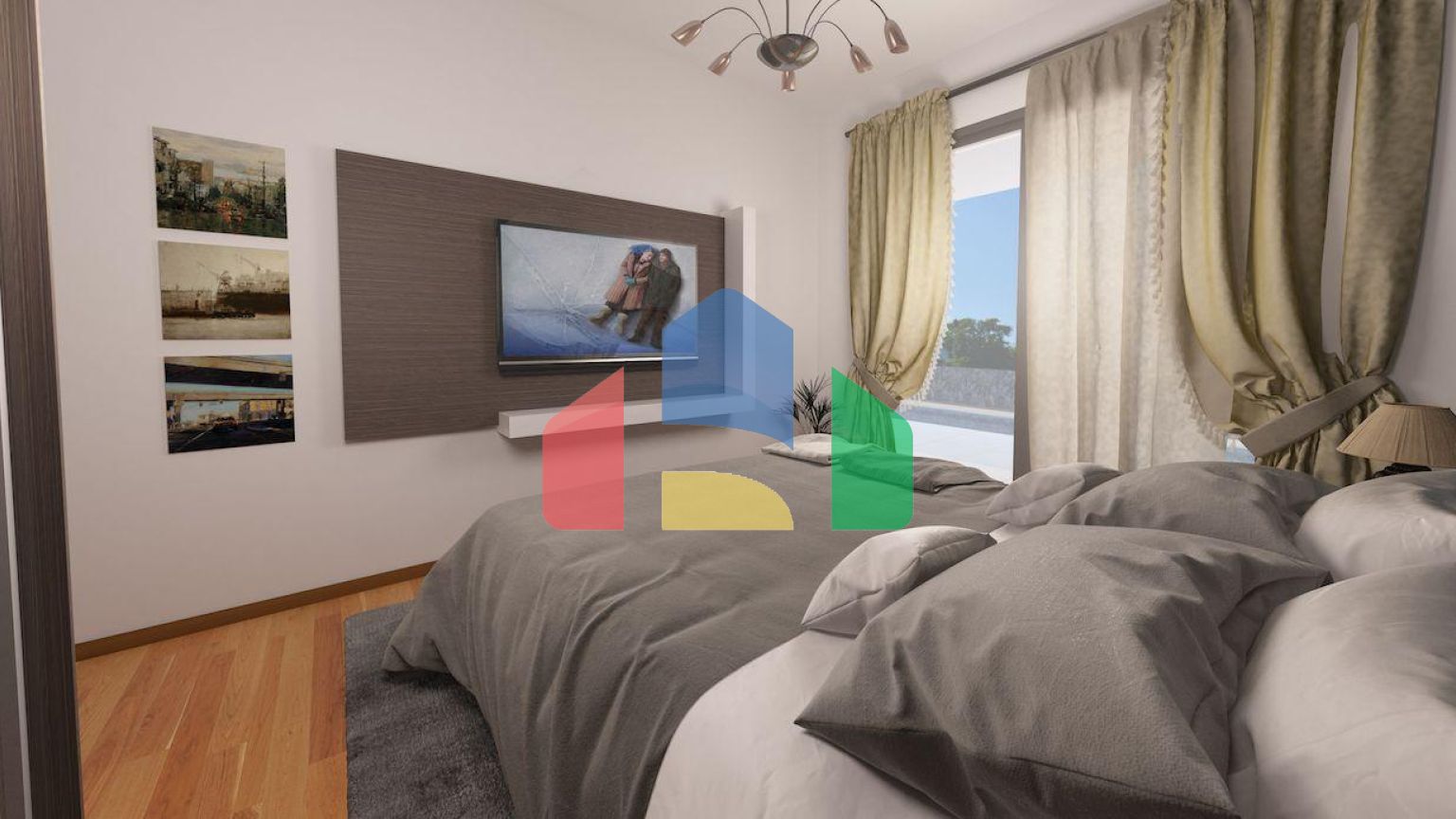 3-комнатные апартаменты 71м2 в 10 минутах от моря.