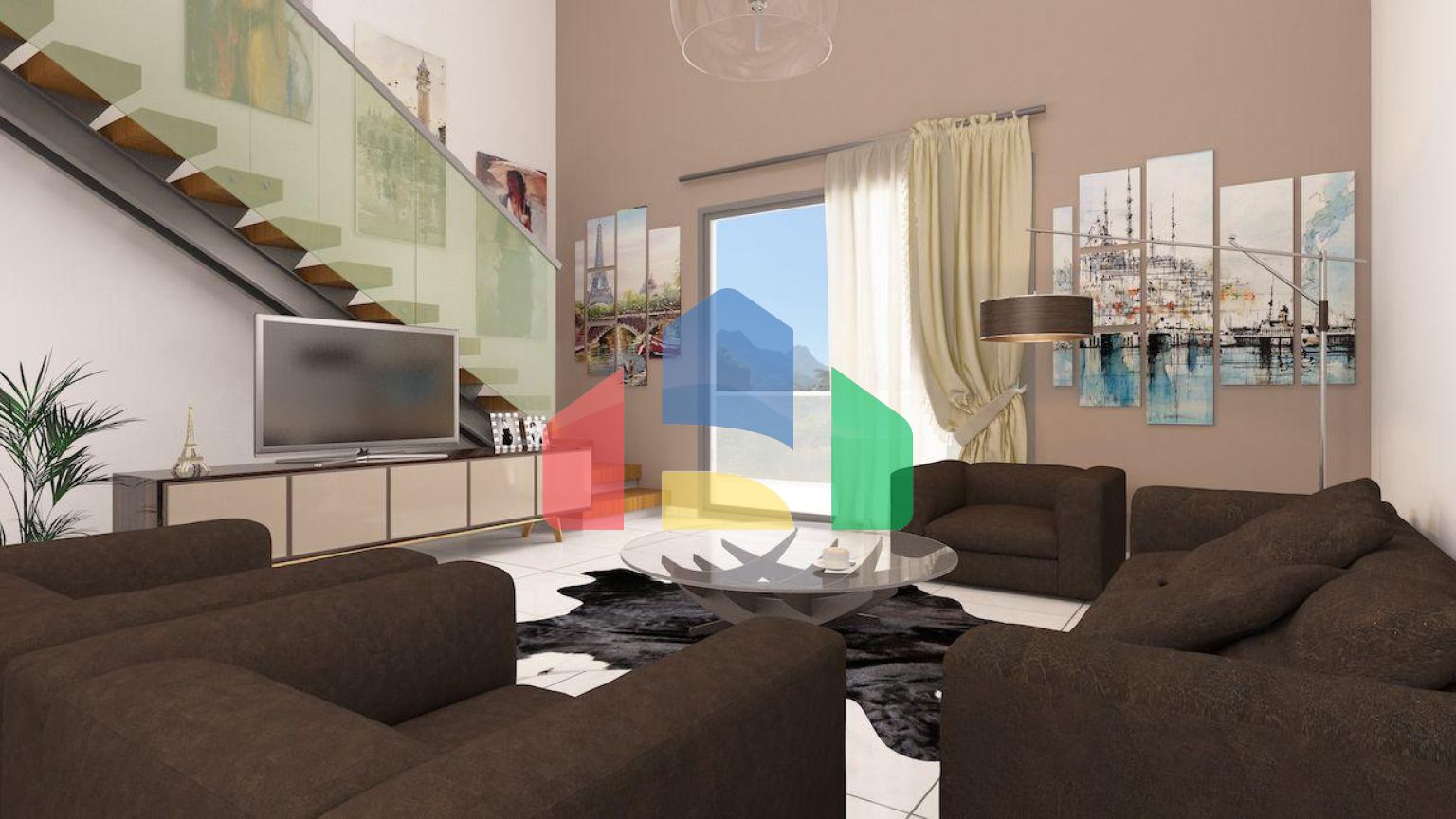 4-комнатные двухуровневые апартаменты 136 м2 в 10 минутах от моря