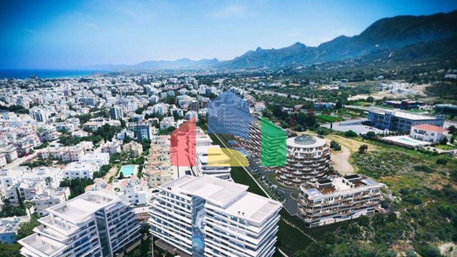 Элитные 2-комнатные апартаменты 75 м2 в центре Кирении