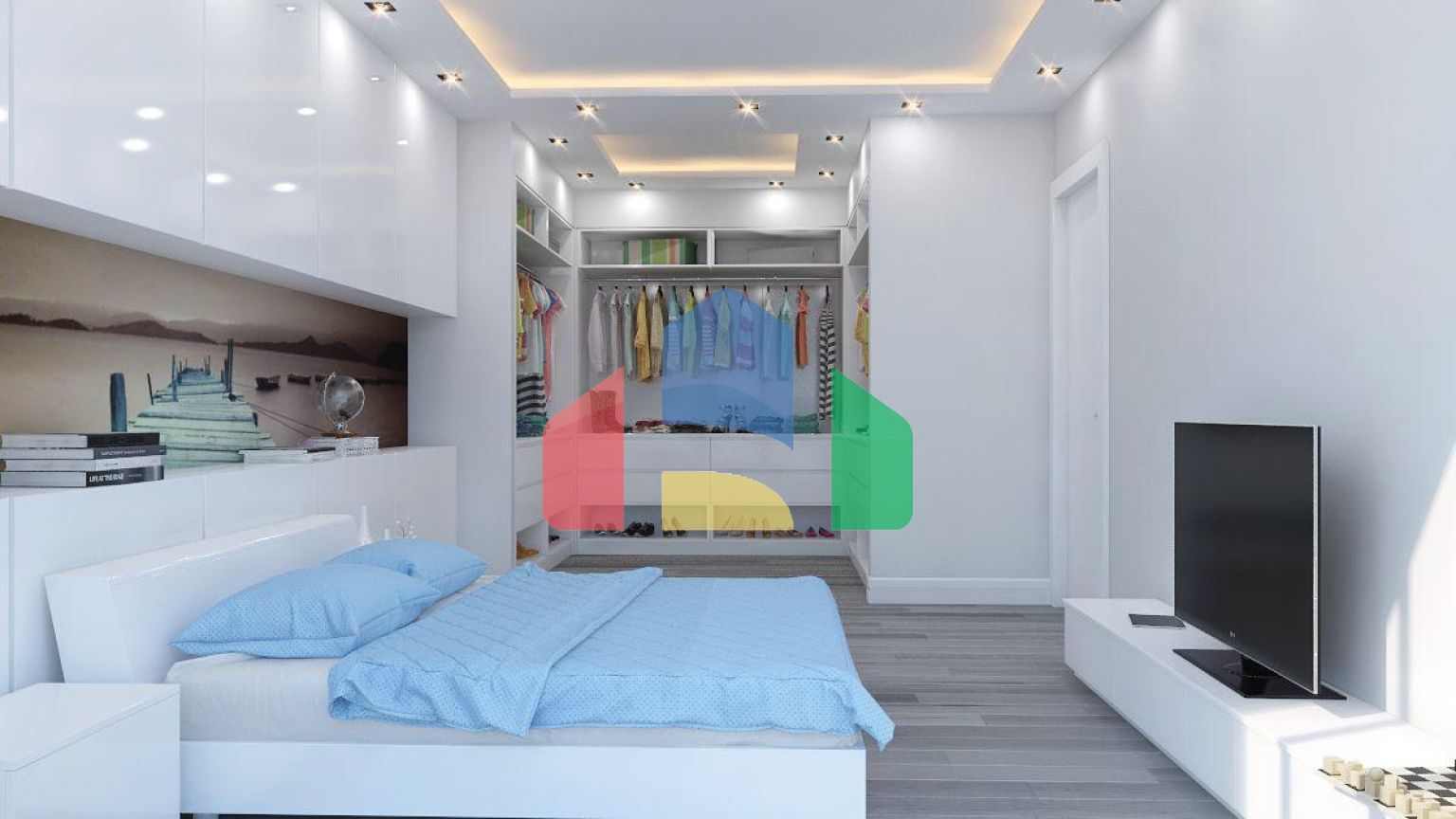 Элитные 2-комнатные апартаменты 75 м2 в центре Кирении