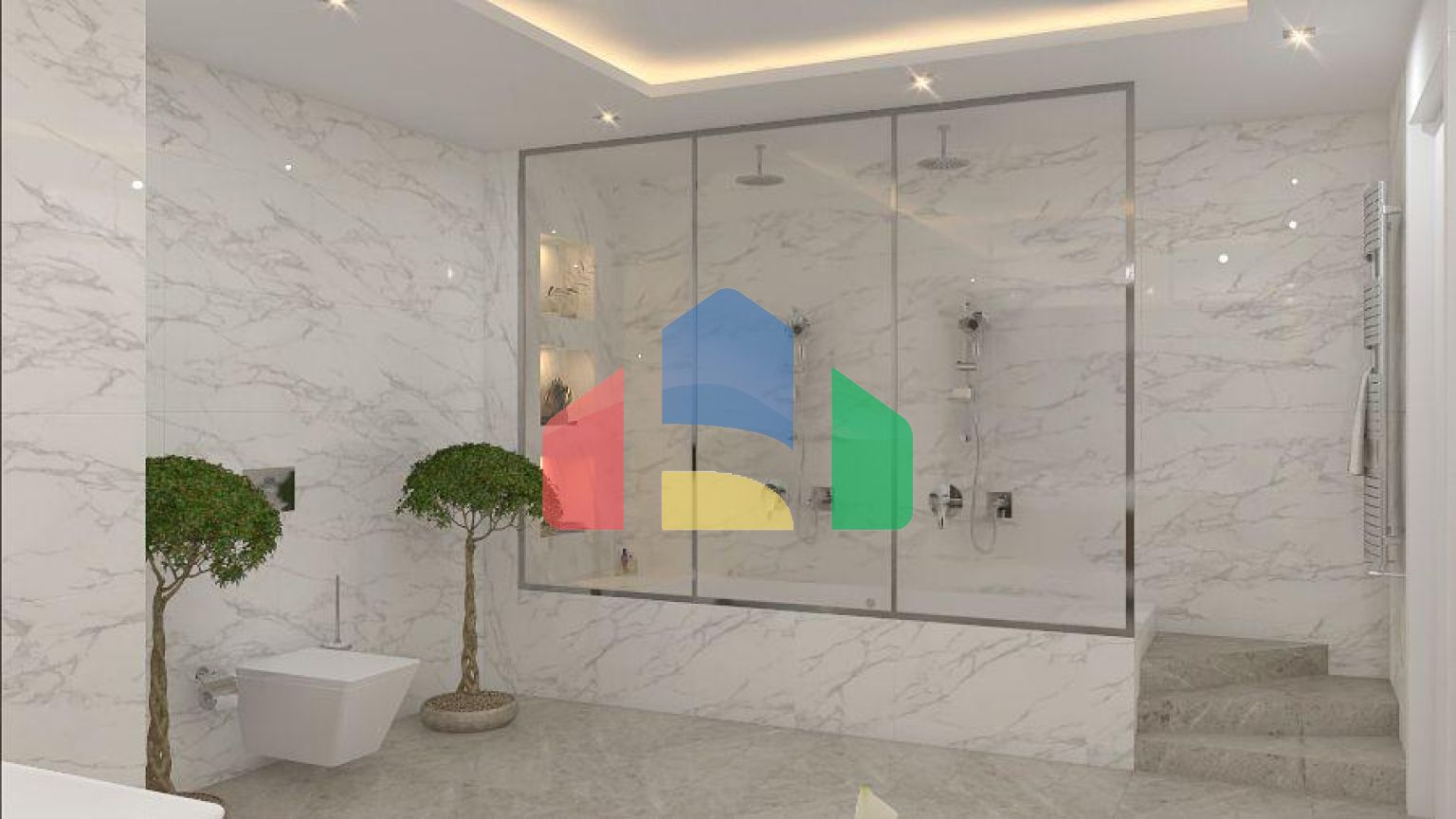 Элитные 2-комнатные апартаменты 75 м2 в центре Кирении