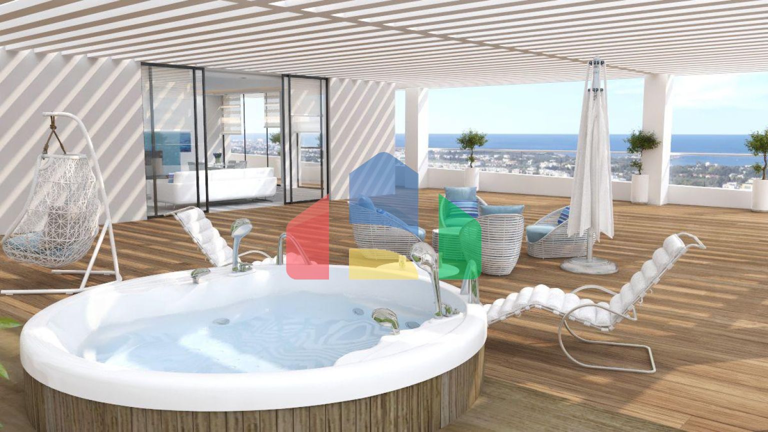 Элитные 3-комнатные апартаменты 112 м2 в центре Кирении