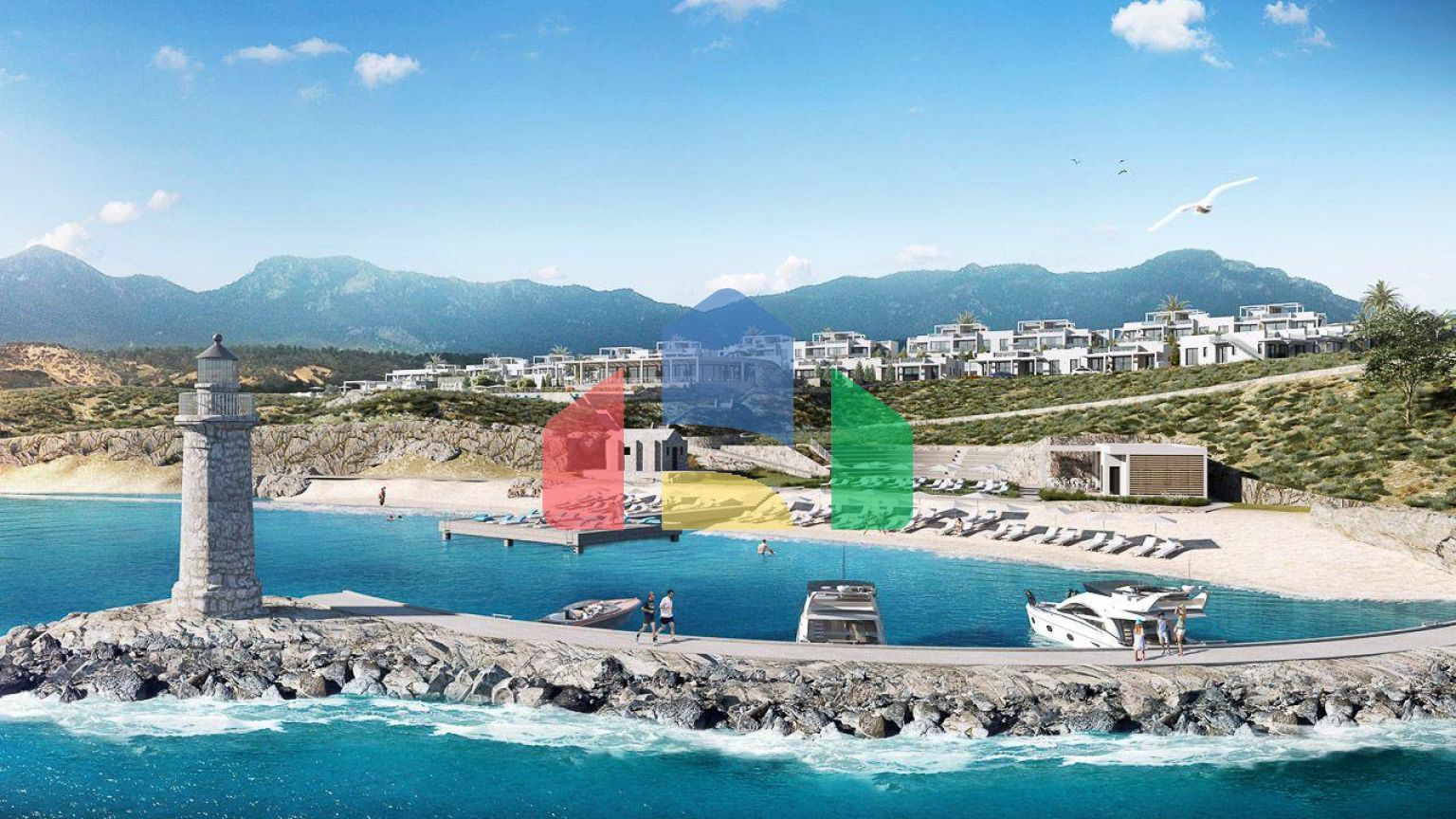 3-комнатный пентхаус 88м2 с  террасой 40 м2 в элитном комплексе в 50 метрах от собственного пляжа