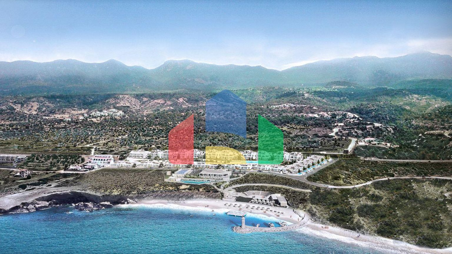 3-комнатный пентхаус 88м2 с  террасой 40 м2 в элитном комплексе в 50 метрах от собственного пляжа