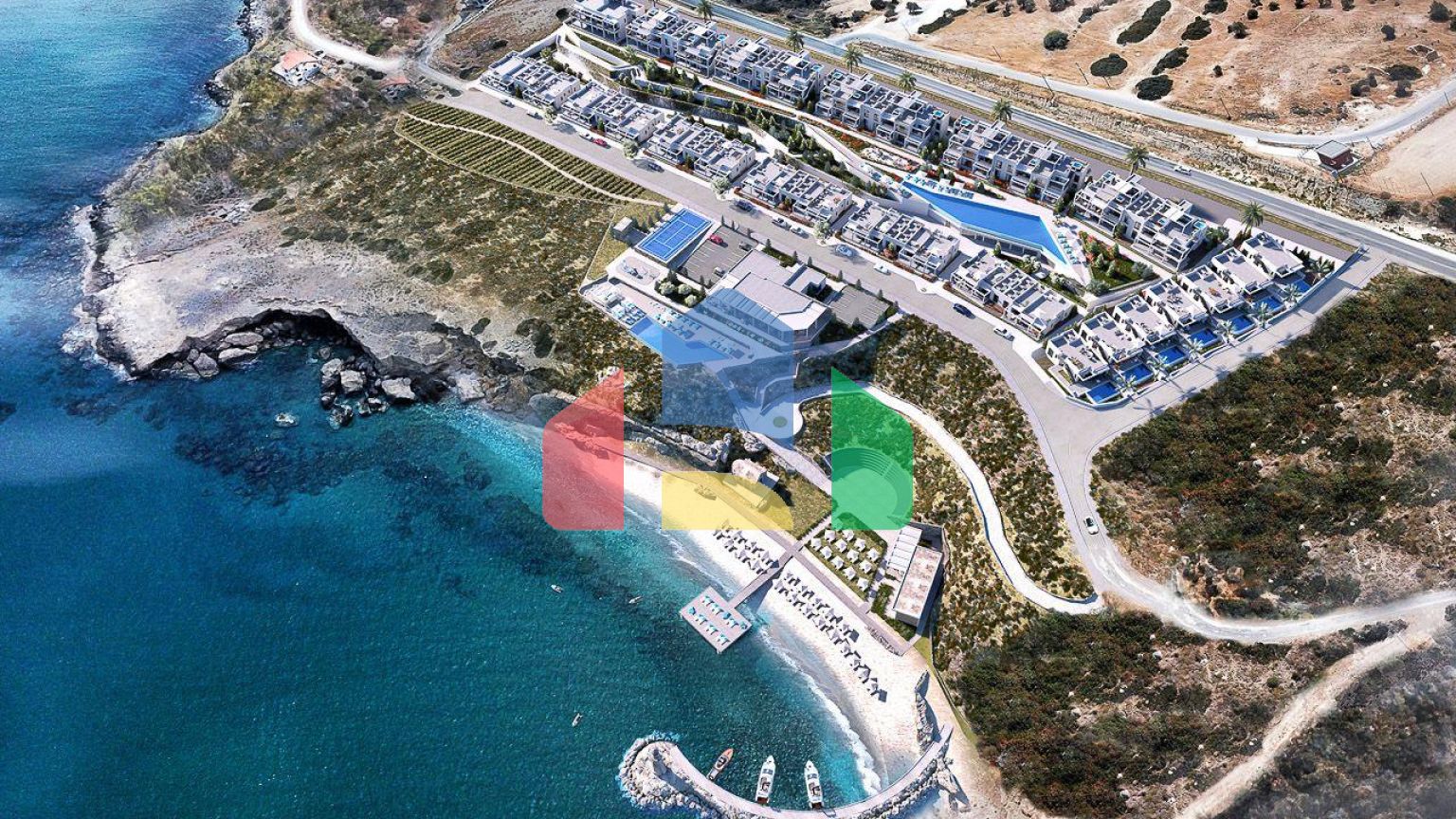 3-комнатный пентхаус 88м2 с  террасой 40 м2 в элитном комплексе в 50 метрах от собственного пляжа