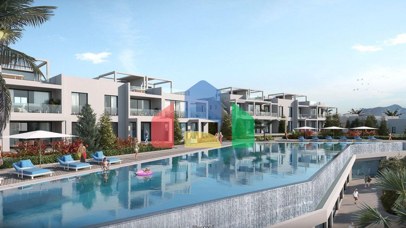 3-комнатный пентхаус 88м2 с  террасой 40 м2 в элитном комплексе в 50 метрах от собственного пляжа