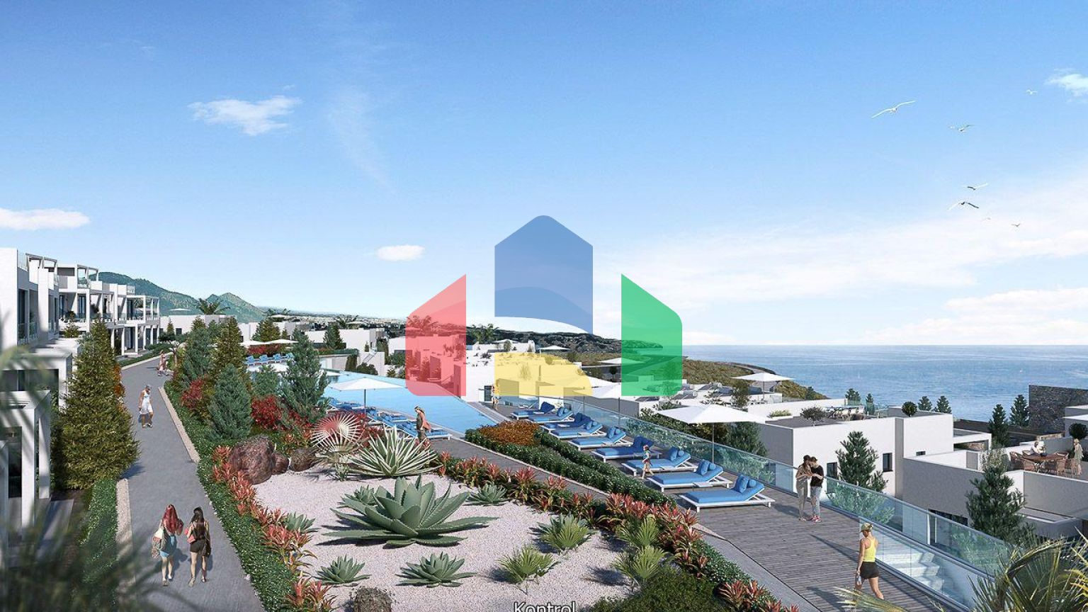 3-комнатный пентхаус 88м2 с  террасой 40 м2 в элитном комплексе в 50 метрах от собственного пляжа