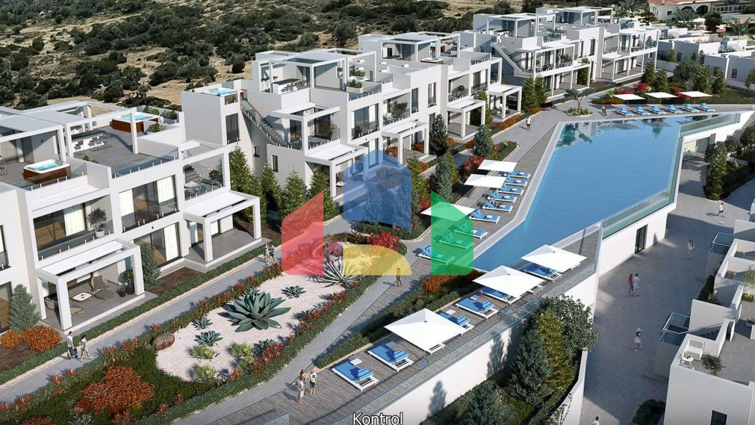 3-комнатный пентхаус 88м2 с  террасой 40 м2 в элитном комплексе в 50 метрах от собственного пляжа