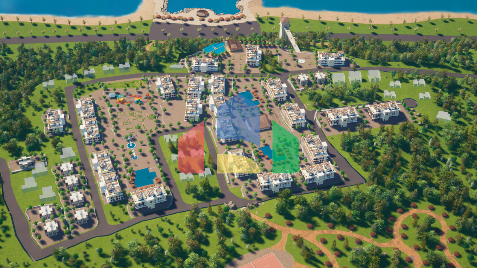 2-комнатные апартаменты 67 м2 в элитном комплексе в 100 метрах от собственного пляжа