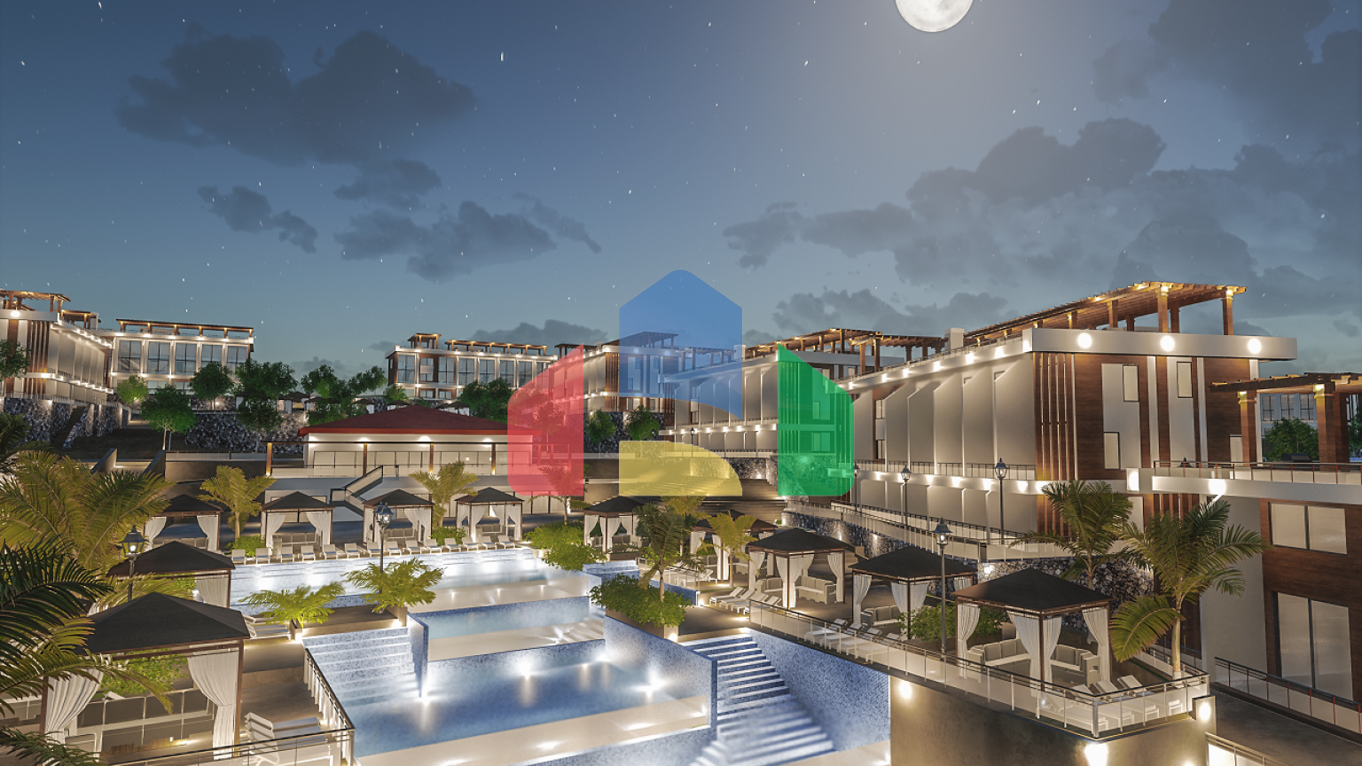 3-комнатные апартаменты 94 м2 с террасой 18м2 в элитном комплексе в 100 метрах от пляжа