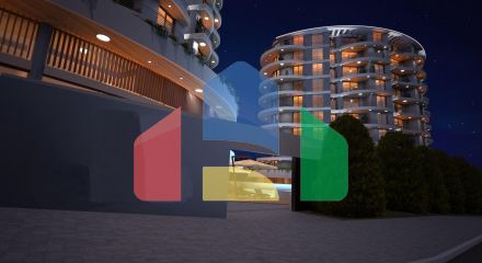 Studio 45 m2 in a luxury complex in the centre of Kyrenia