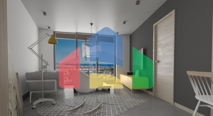 Studio 45 m2 in a luxury complex in the centre of Kyrenia