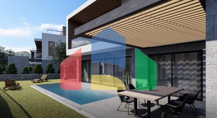 5-room villa 275 m2 with pool 300 meters from the beach