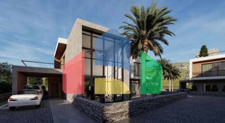 Современная 5-комнатная вилла 265 м2 с бассейном в 300 метрах от пляжа