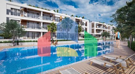 3-комнатные апартаменты 92 м2 +70 м2 терраса в комплексе в 5 минутах от пляжа