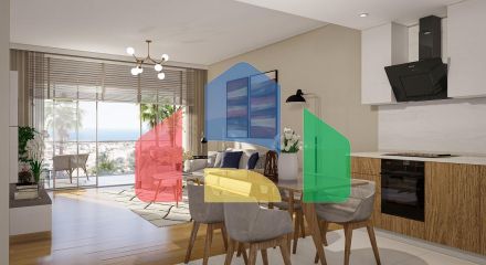 3-комнатные апартаменты 92 м2 +70 м2 терраса в комплексе в 5 минутах от пляжа