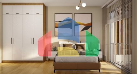 3-комнатные апартаменты 92 м2 +70 м2 терраса в комплексе в 5 минутах от пляжа