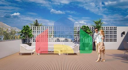 3-комнатные апартаменты 92 м2 +70 м2 терраса в комплексе в 5 минутах от пляжа