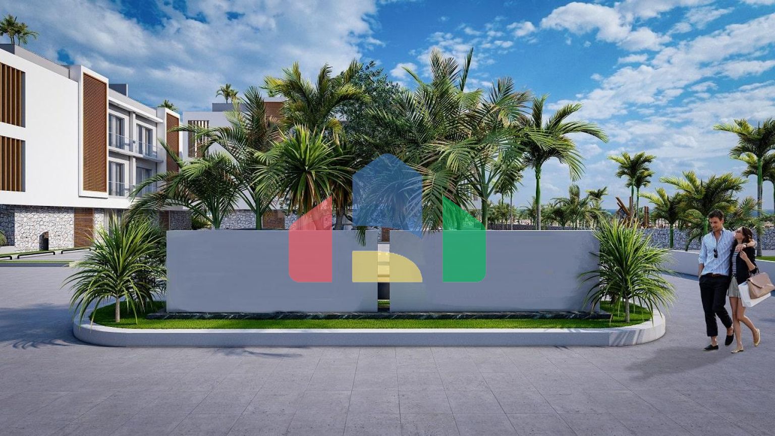 3-комнатные апартаменты 92 м2 +70 м2 терраса в комплексе в 5 минутах от пляжа