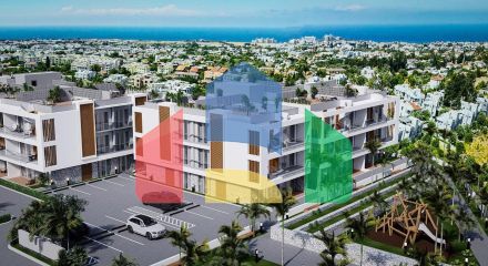 3-комнатные апартаменты 92 м2 +70 м2 терраса в комплексе в 5 минутах от пляжа