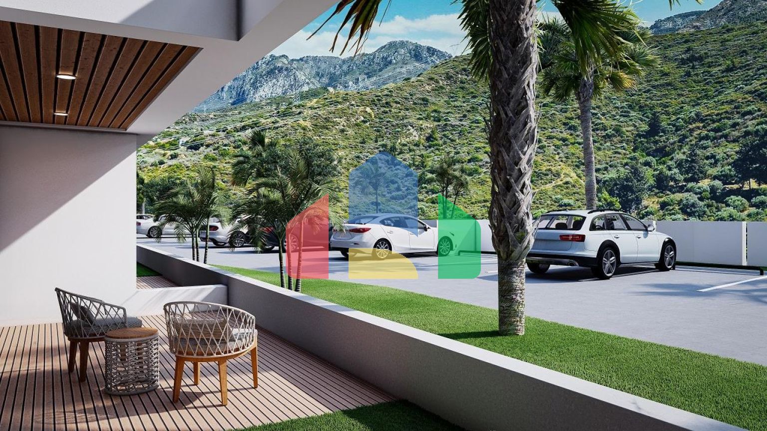 3-комнатные апартаменты 92 м2 +70 м2 терраса в комплексе в 5 минутах от пляжа