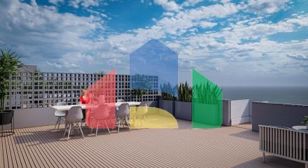 3-комнатные апартаменты 92 м2 +70 м2 терраса в комплексе в 5 минутах от пляжа